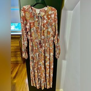 Women’s Floral MIDI Dress, Target “Knox Rose”, Size M